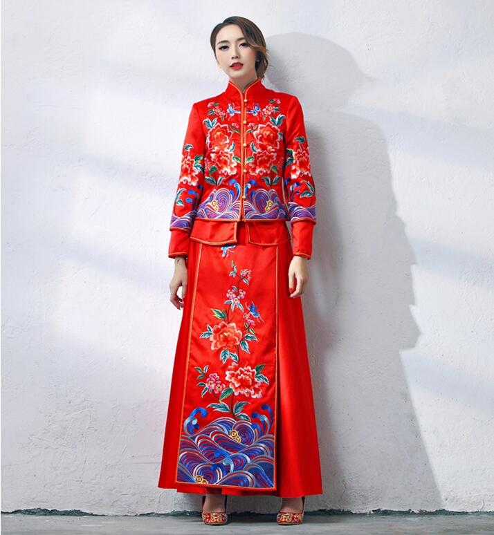 家佳樂文學(xué)秀禾服褂群中式禮服