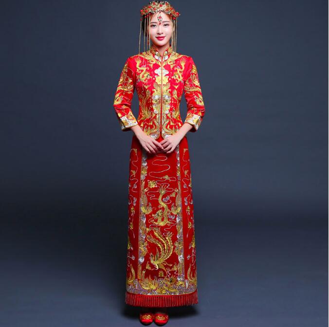 家佳樂(lè)文學(xué)秀禾服新娘喜服中式禮服