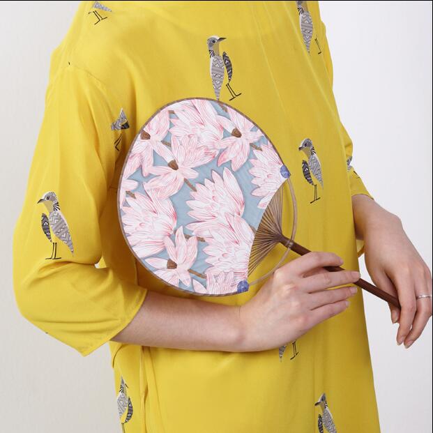 和風(fēng)花布團(tuán)扇