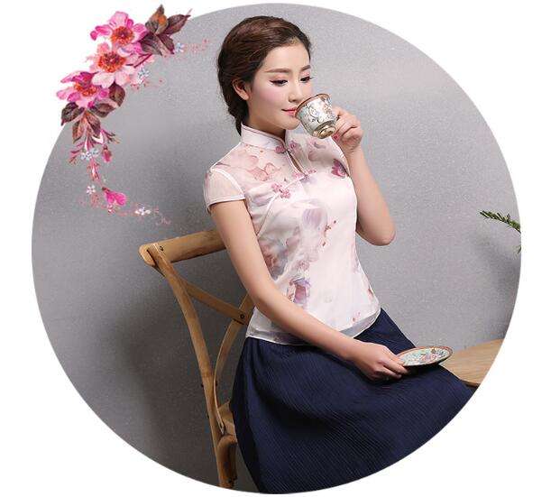 民族風印花女士唐裝