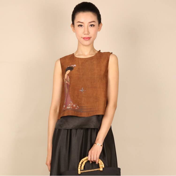 家佳樂文學(xué)中式背心女士唐裝