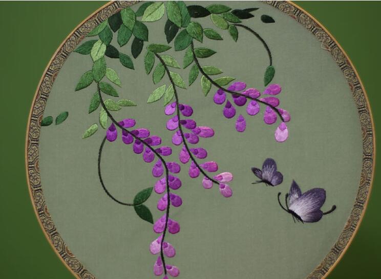 家佳樂文學(xué)蘇繡真絲團(tuán)扇