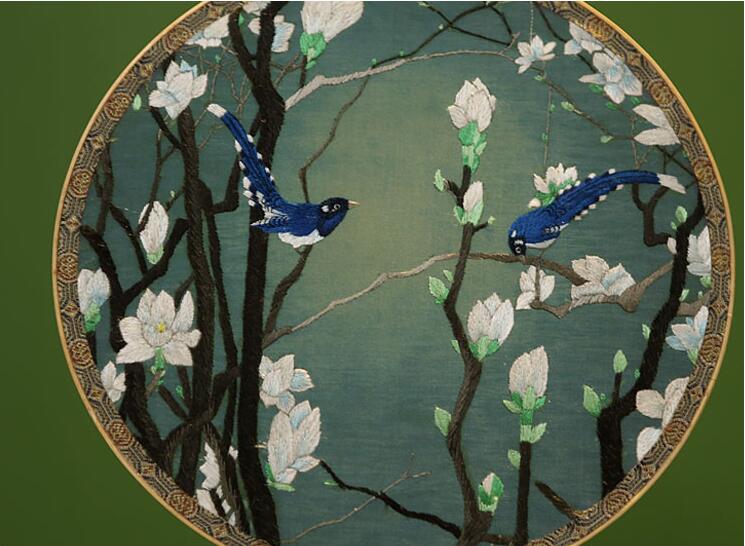 家佳樂文學(xué)蘇繡真絲團(tuán)扇