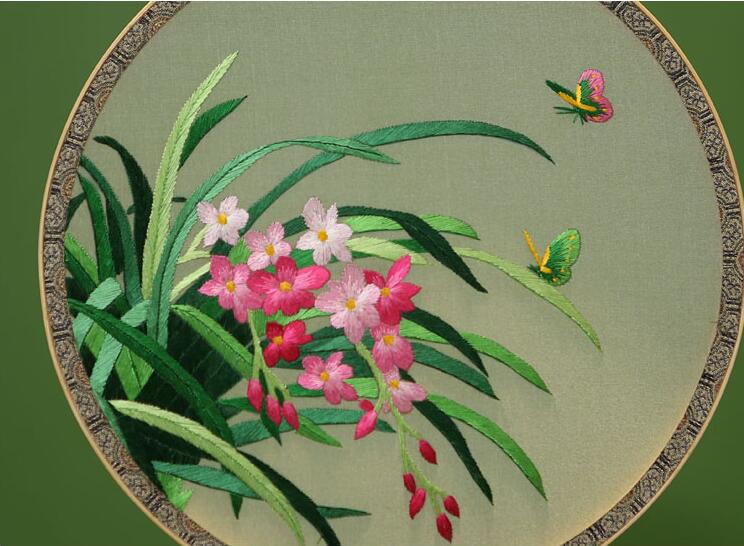 古典團扇復古園扇圖片