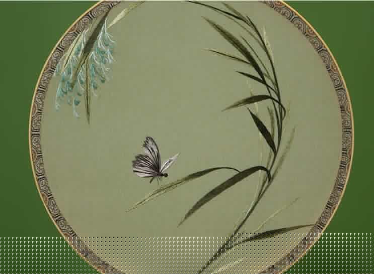 古典團扇復古園扇圖片