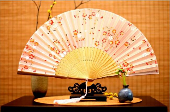 家佳樂文學(xué)真絲絲綢工藝折扇