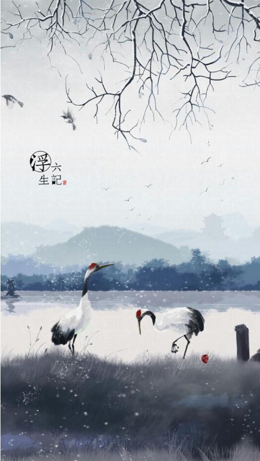 《浮生六記》插畫，家佳樂文學(xué)圖片