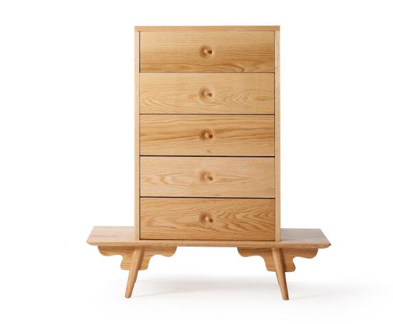 復古橡木中式柜子，五斗柜子圖片