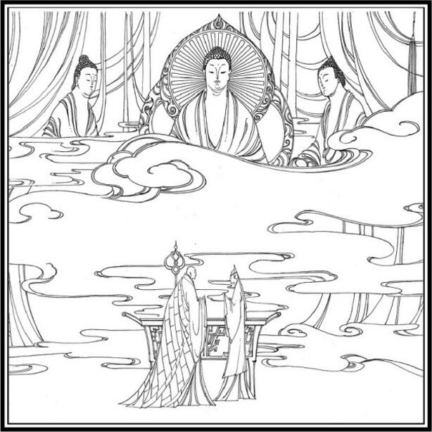 白蛇傳的故事，白蛇傳繪本插畫