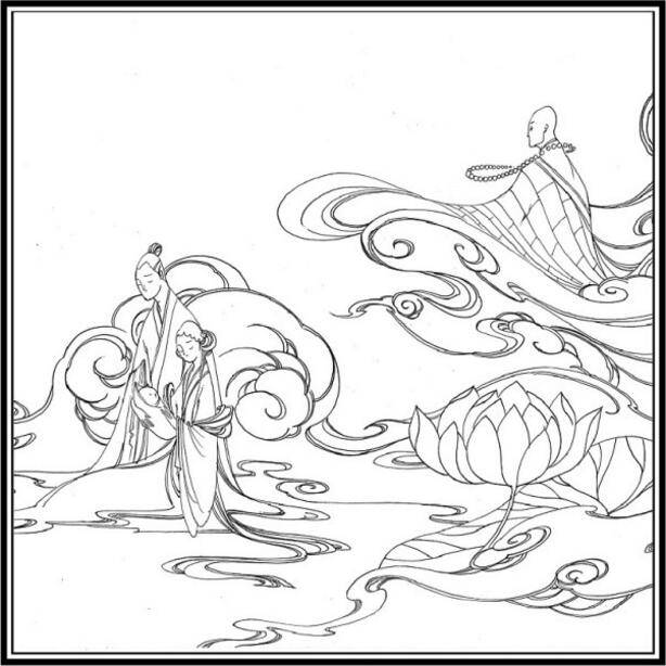 白蛇傳的故事，白蛇傳繪本插畫