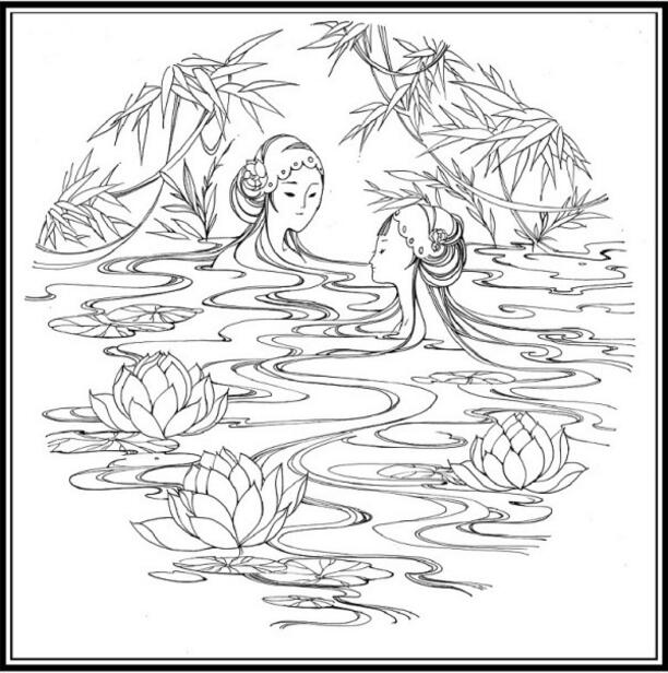 白蛇傳的故事，白蛇傳繪本插畫