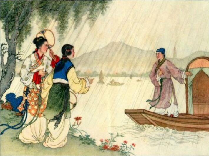 家佳樂文學(xué)白蛇傳奇，白蛇傳繪本插畫