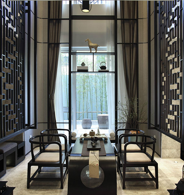 裝修設(shè)計(jì)圖，新中式裝修