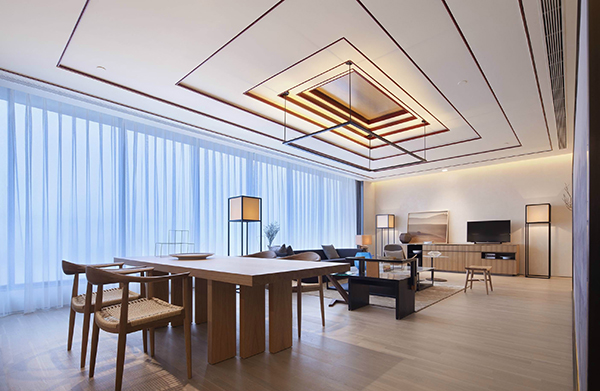 新中式風(fēng)格室內(nèi)裝修設(shè)計會舍樣圖