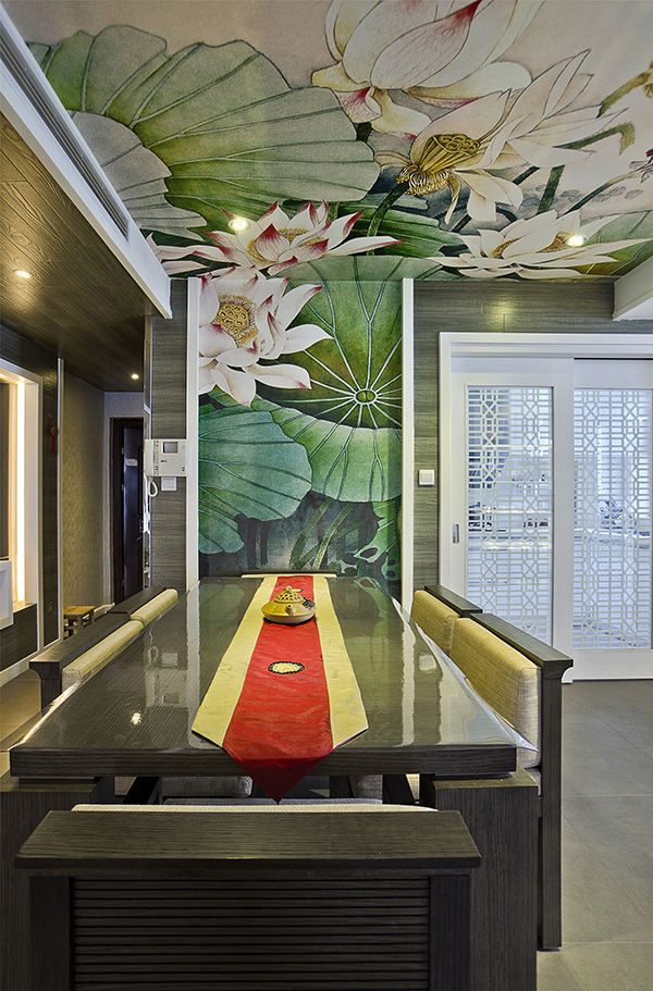 簡(jiǎn)潔清爽的會(huì)舍新中式裝修設(shè)計(jì)