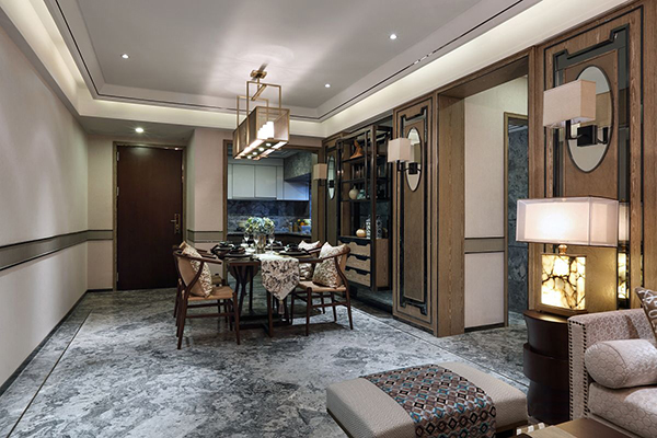 新中式裝修設(shè)計，會舍裝修(六)