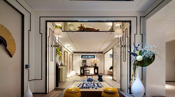 新中式裝修設(shè)計，會舍裝修設(shè)計圖（一）