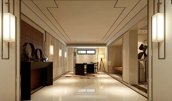 新中式裝修設(shè)計(jì)，會(huì)舍裝修設(shè)計(jì)圖（一）