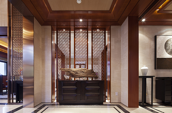 新中式裝修設(shè)計，會舍裝修設(shè)計圖(二)