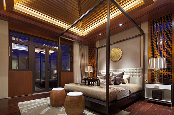 新中式裝修設(shè)計，會舍裝修設(shè)計圖(二)