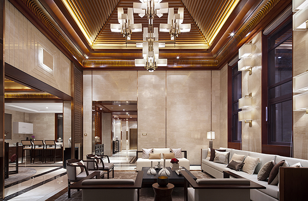 新中式裝修設(shè)計(jì)，會(huì)舍裝修設(shè)計(jì)圖(二)