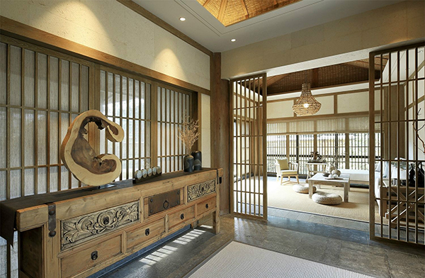 新中式裝修設計，會舍裝修設計圖(五)