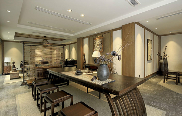 新中式裝修設(shè)計(jì)，會(huì)舍裝修設(shè)計(jì)圖(五)