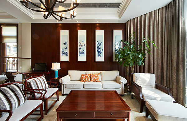 新中式裝修設(shè)計，會舍裝修設(shè)計圖(八)