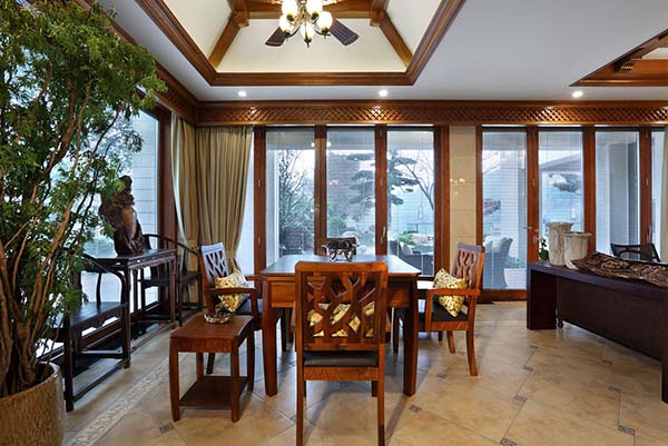 新中式裝修設(shè)計，裝修設(shè)計會舍圖(三)