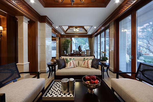 新中式裝修設(shè)計，裝修設(shè)計會舍圖(三)