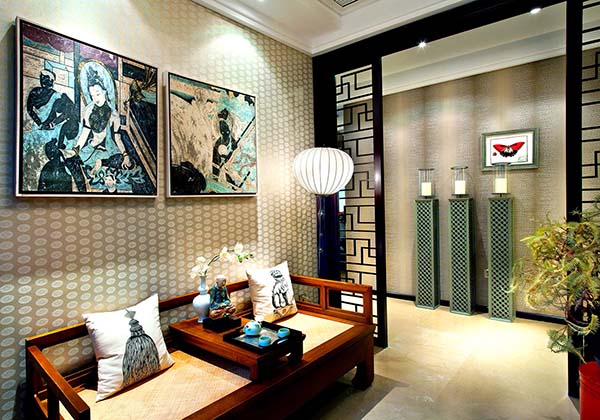 新中式裝修設計，裝修設計會舍圖(五)
