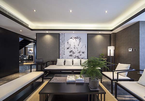 新中式裝修設(shè)計，裝修設(shè)計會舍圖(六)