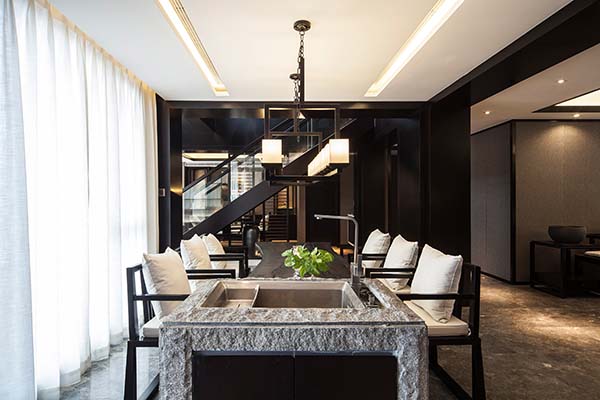 新中式裝修設計，裝修設計會舍圖(六)