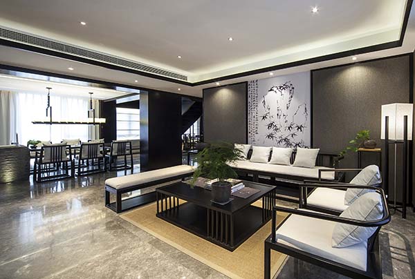 新中式裝修設計，裝修設計會舍圖(六)