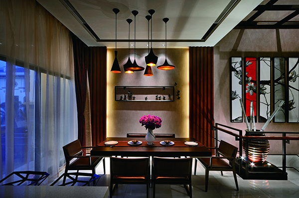 名城港灣，簡約風(fēng)新中式別墅裝修設(shè)計