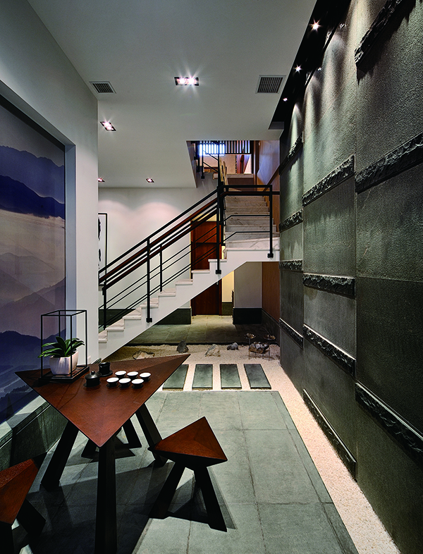 名城港灣，簡(jiǎn)約風(fēng)新中式別墅裝修設(shè)計(jì)