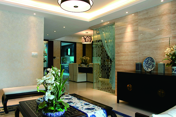 新中式別墅裝修設(shè)計(jì)，愛上青花瓷