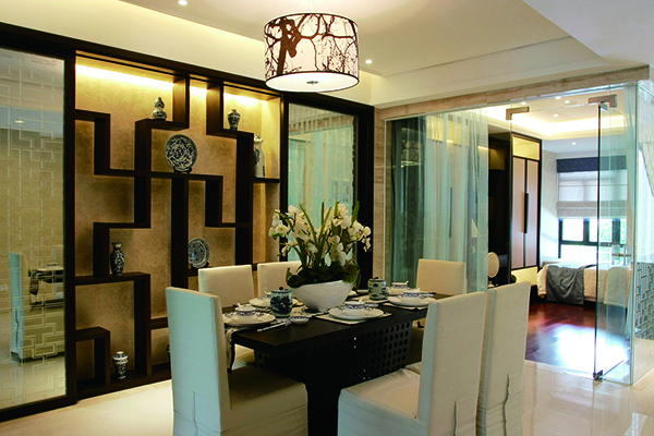 新中式別墅裝修設(shè)計(jì)，愛上青花瓷