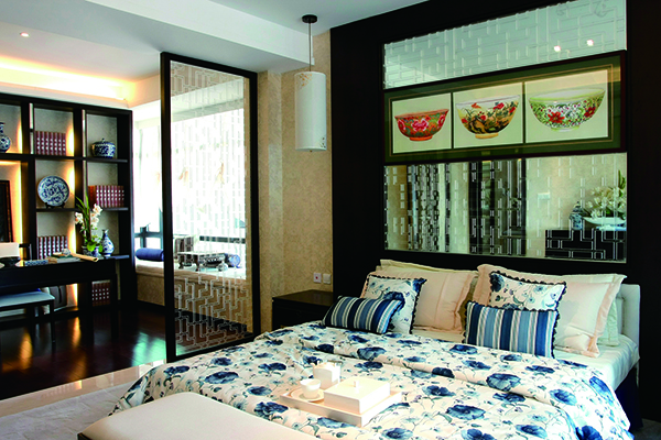 新中式別墅裝修設(shè)計(jì)，愛上青花瓷