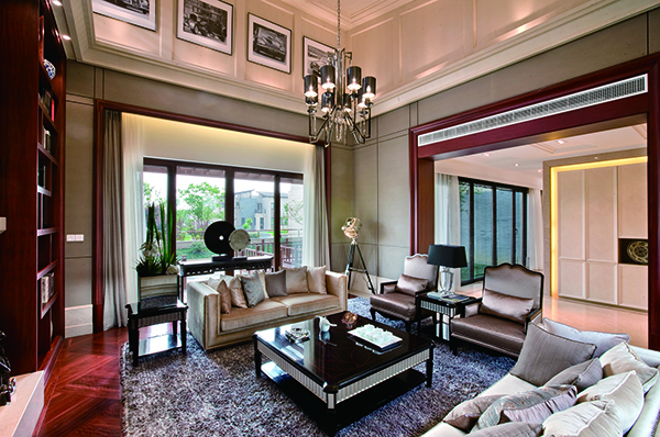 高爾夫別墅，新中式裝修別墅