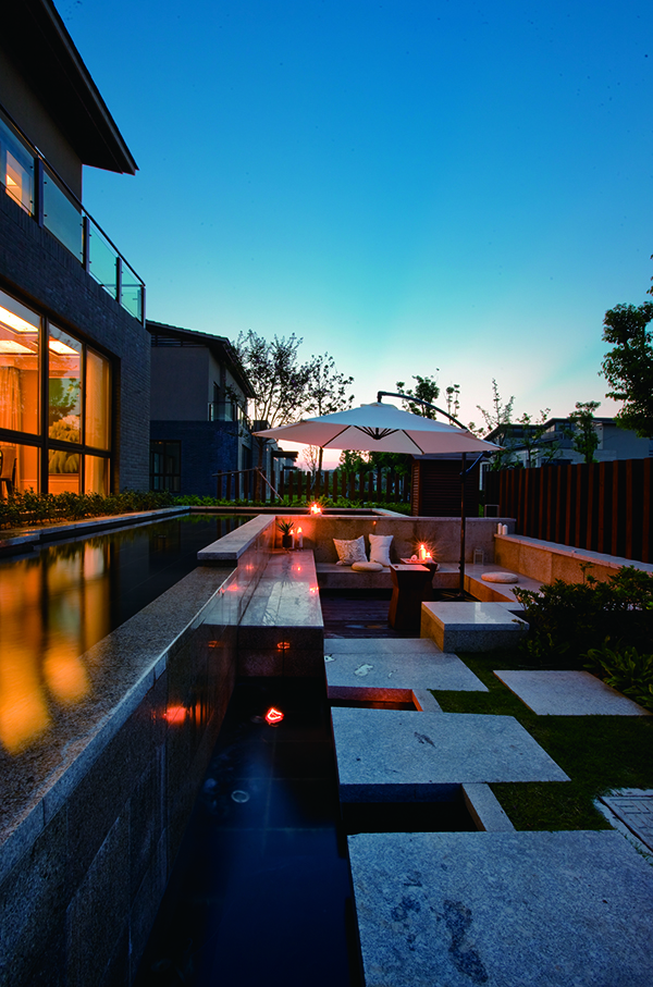 高爾夫別墅，新中式裝修別墅