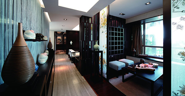 新中式別墅裝修，天邑灣樣板圖