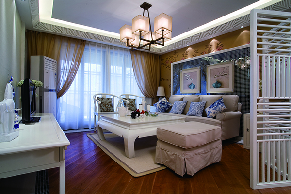 會舍裝修設(shè)計新中式裝修設(shè)計，金色港灣