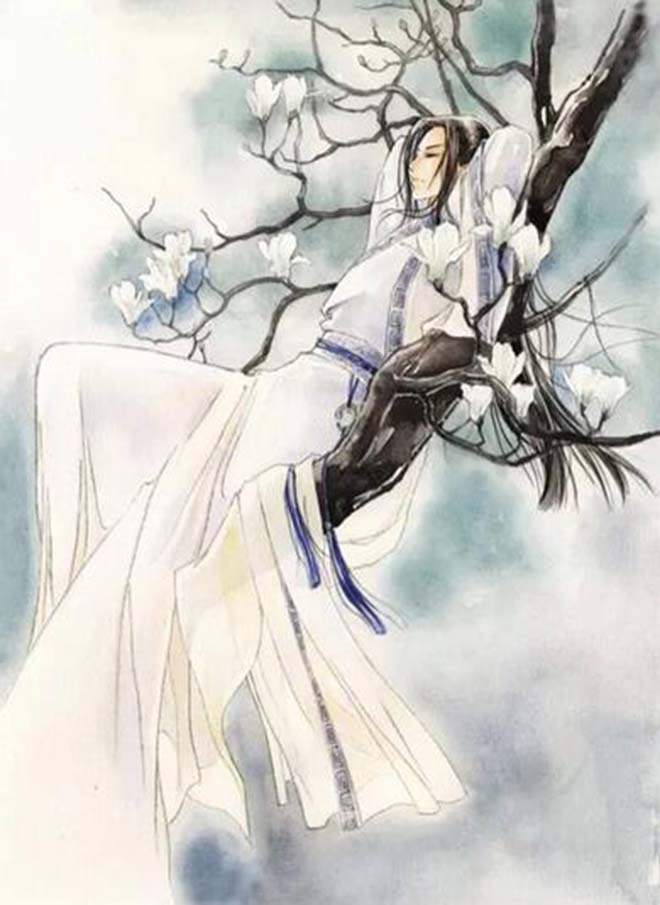 古風(fēng)圖片，白衣翩翩公子