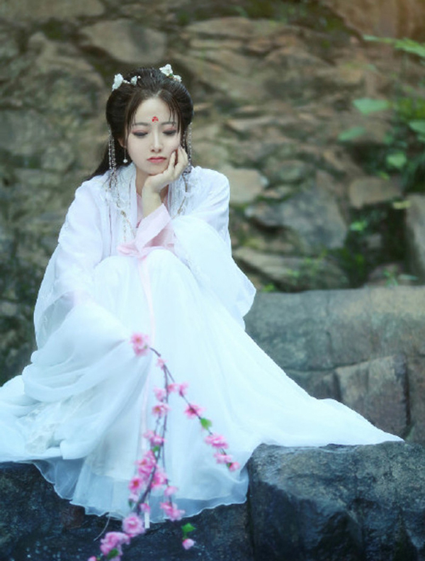 漢服  對(duì)襟齊胸襦裙