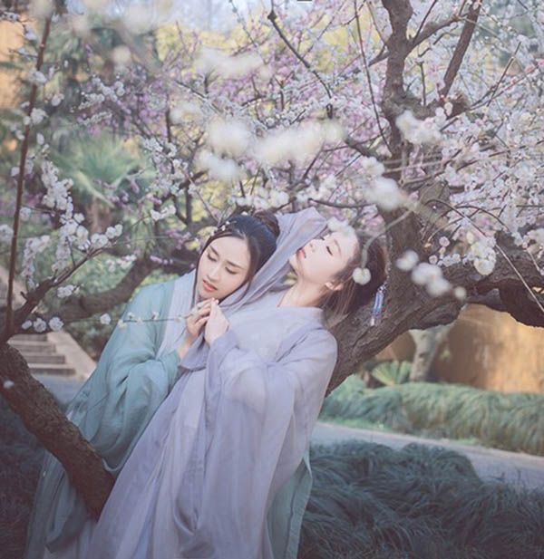 漢服 魏晉風改良雪紡襦裙