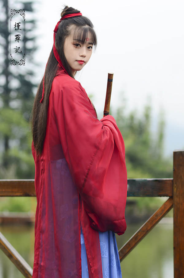 漢服魏晉風廣袖交領(lǐng)襦裙大袖衫齊腰襦裙