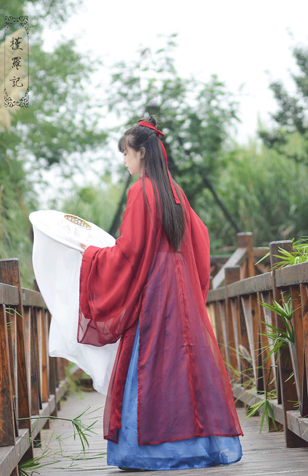 漢服魏晉風廣袖交領(lǐng)襦裙大袖衫齊腰襦裙