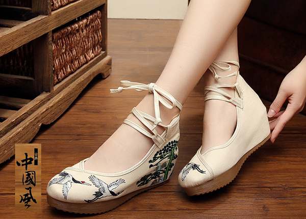 漢服鞋子 家佳樂文學(xué)古裝繡花鞋