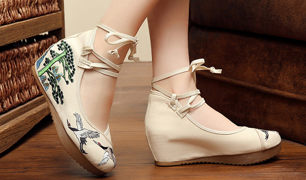 漢服鞋子 家佳樂文學(xué)古裝繡花鞋